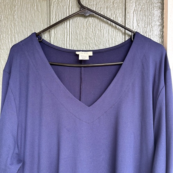Yelete Navy Blue Long Sleeve Tunic Dress 2XL - Picture 5 of 6